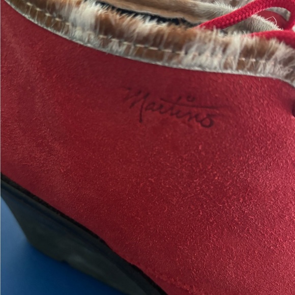 Martino suede fur-trimmed ankle boots size 8.5 - Picture 2 of 6